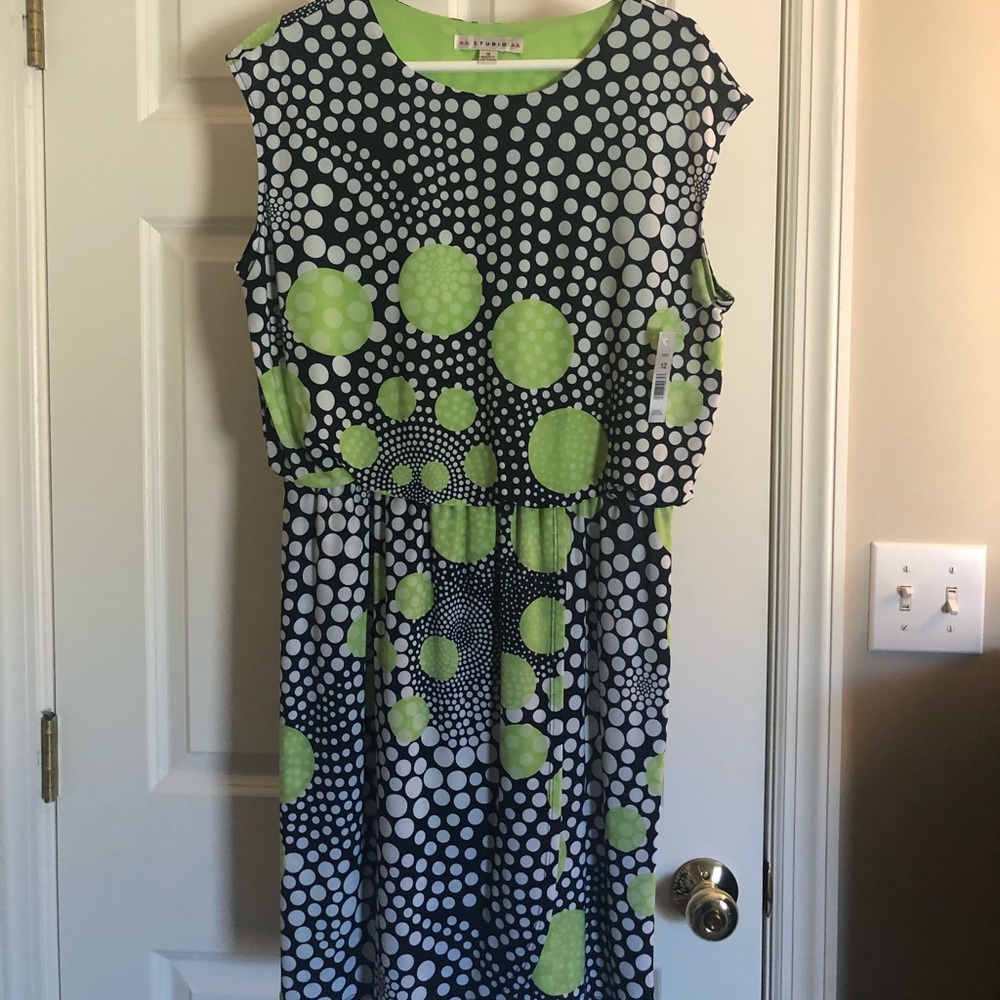 AA Studio - cap sleeve dress - size 12